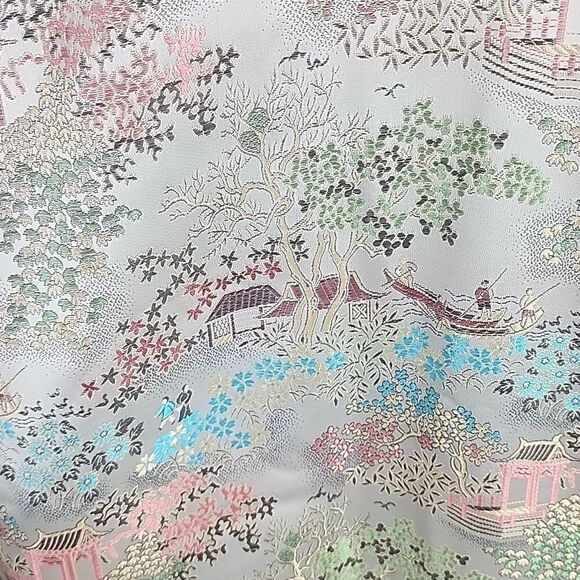 Vintage 40's Shanghi China Spring Blossom Kimono Jacket Dressy - Picture 10 of 16